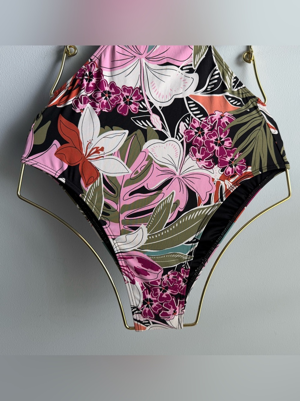 Roxy Women’s Colorful Floral Convertible Cutout One-Piece Swimsuit Size Small - Picture 4 of 11